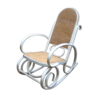 Antique caned rocking chair