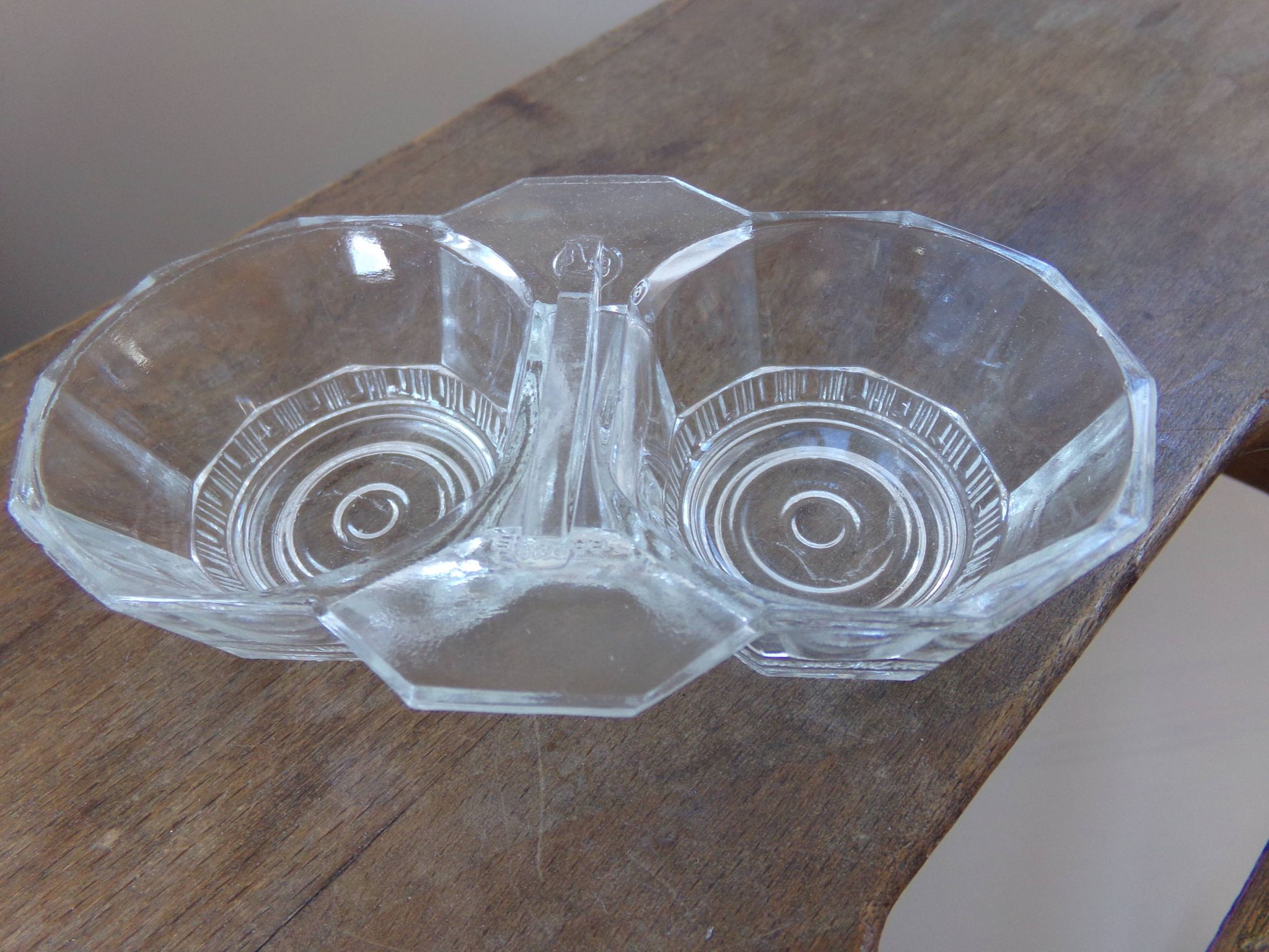 Salière poivrière en verre