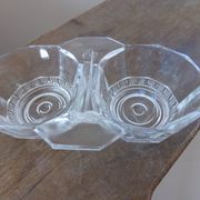 Salière poivrière en verre
