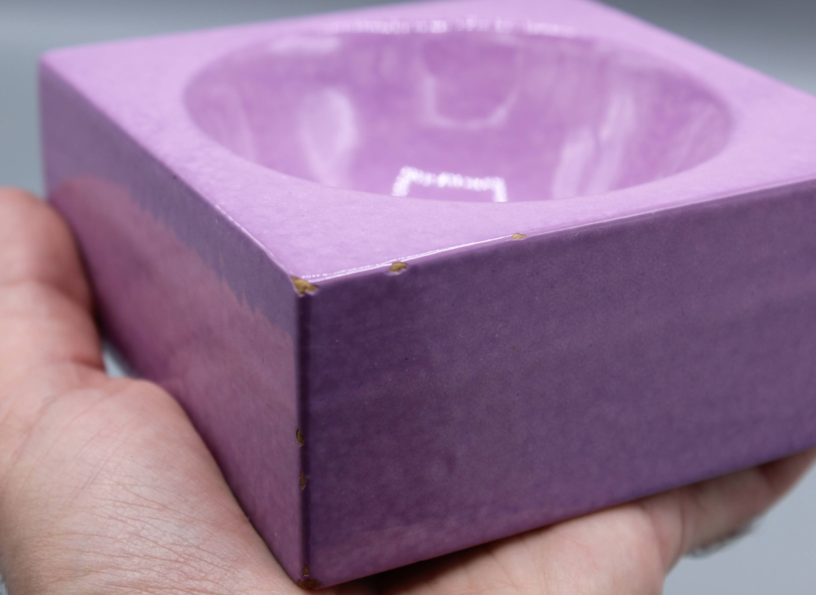 Beautiful ashtray pocket emptying modernist design italy vintage ceramic