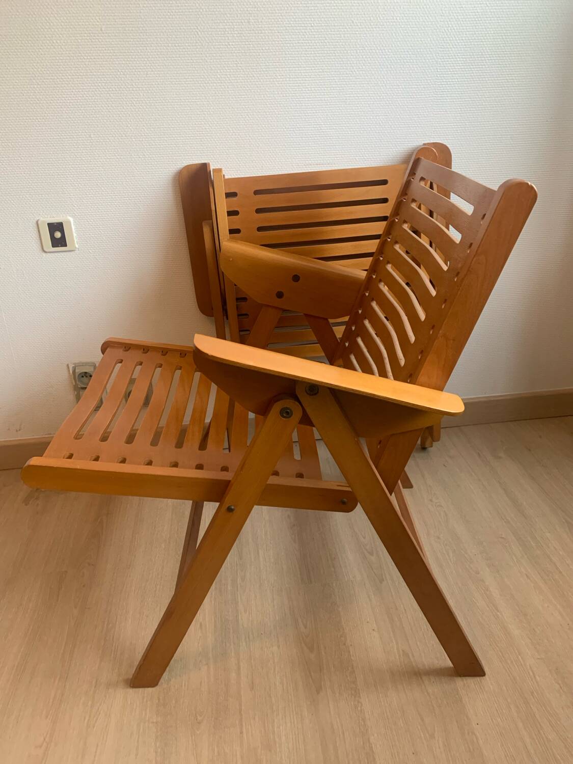 Pair of Rex Niko Kralj Folding Armchairs