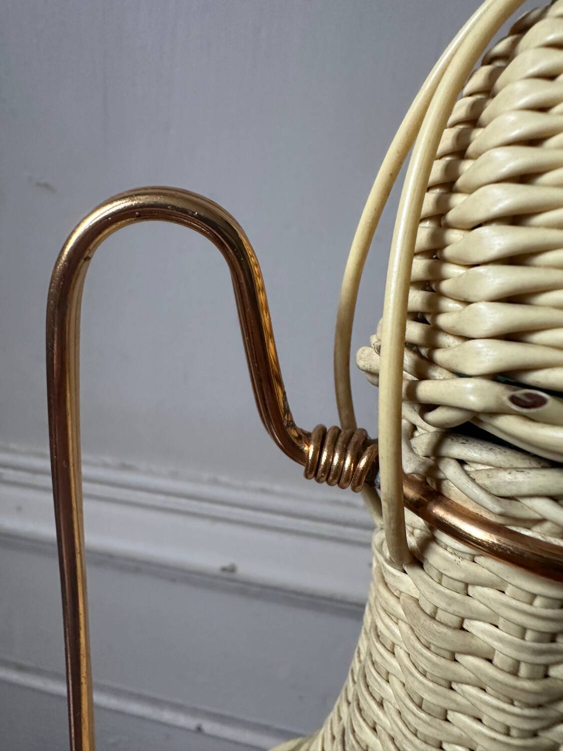 Scoubidou bottle from the 60s