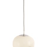 Opaline glass pendant lamps by Peill & Putzler, Germany, 1970s