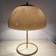 Vintage Mushroom table lamp with gold metal base , 1970s