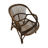 Vintage rattan armchair