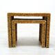 Vintage banana fiber Coffee Tables, Ikea 1980s