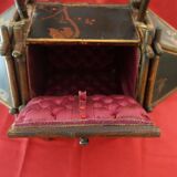 19th century bamboo work box and Japanese-style Napoleon III lacquer