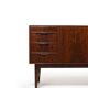 High Quality Danish Sideboard with Brass Handle Inlays 1950s