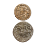 2 empty Taittinger pockets 1 in Bronze and 1 in Ceramics