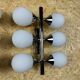 2x 60s 70s 6-bulb Sputnik wall lights by Kaiser Leuchten opal glass