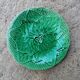 Gien vine leaf dessert plate in Vintage barbotine.
