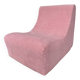 Vintage pink corduroy low chair
