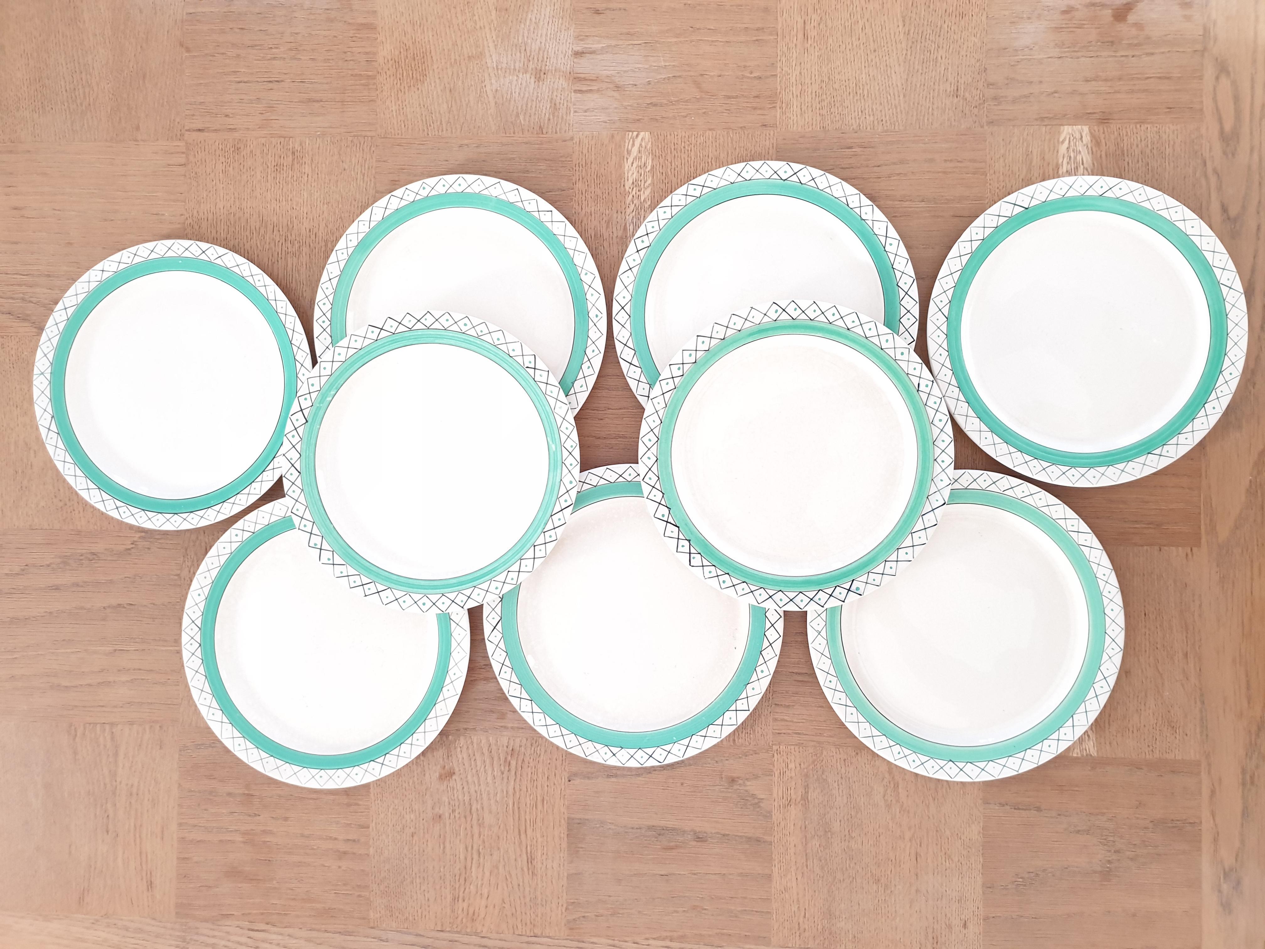 Longchamp earthenware dessert plates