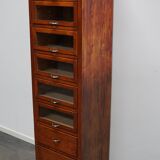 Vintage German pine haberdashery cabinet, 1950s