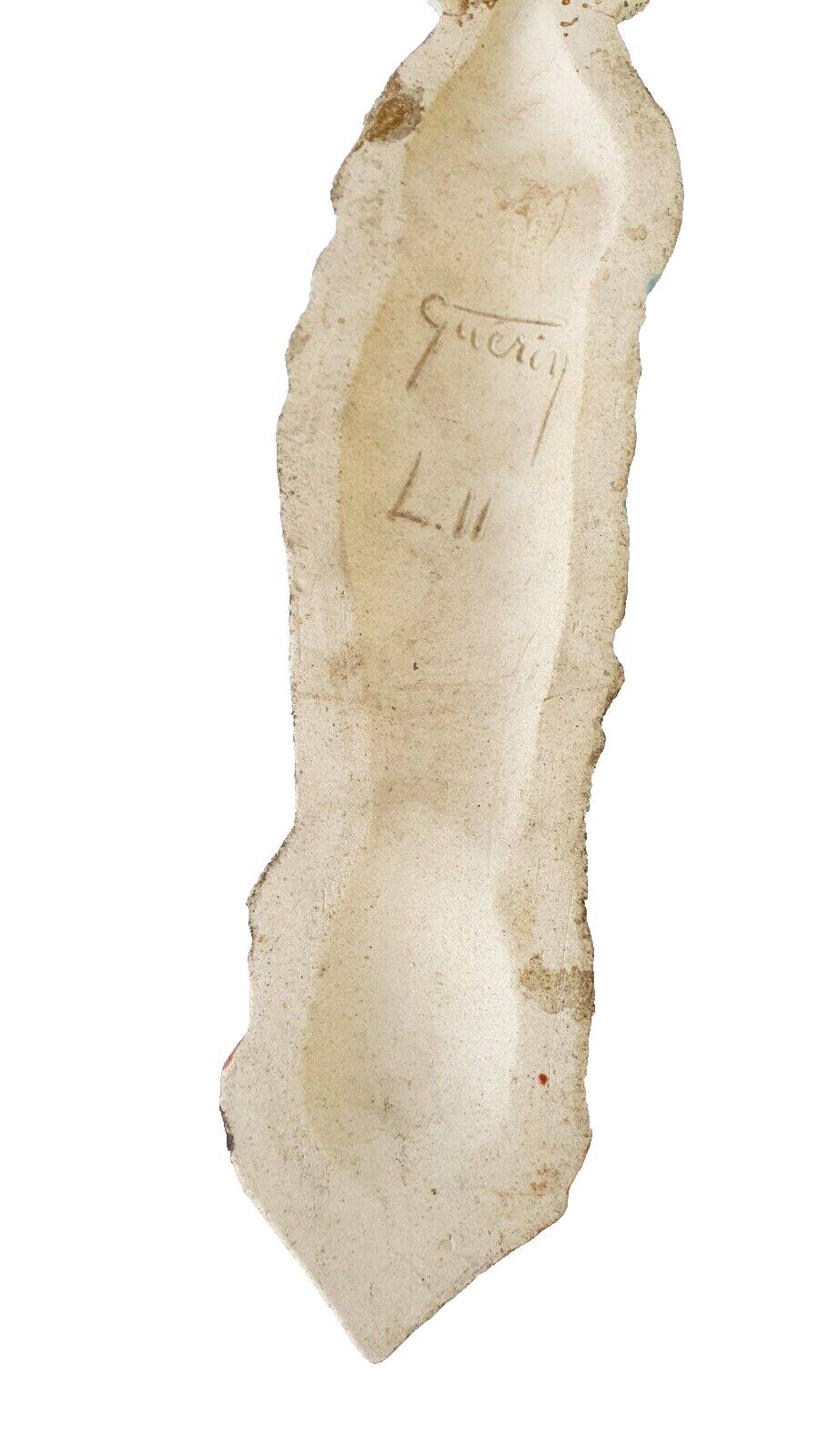 Holy Virgin Wall Sculpture 34 Cm Signed Guérin L 11