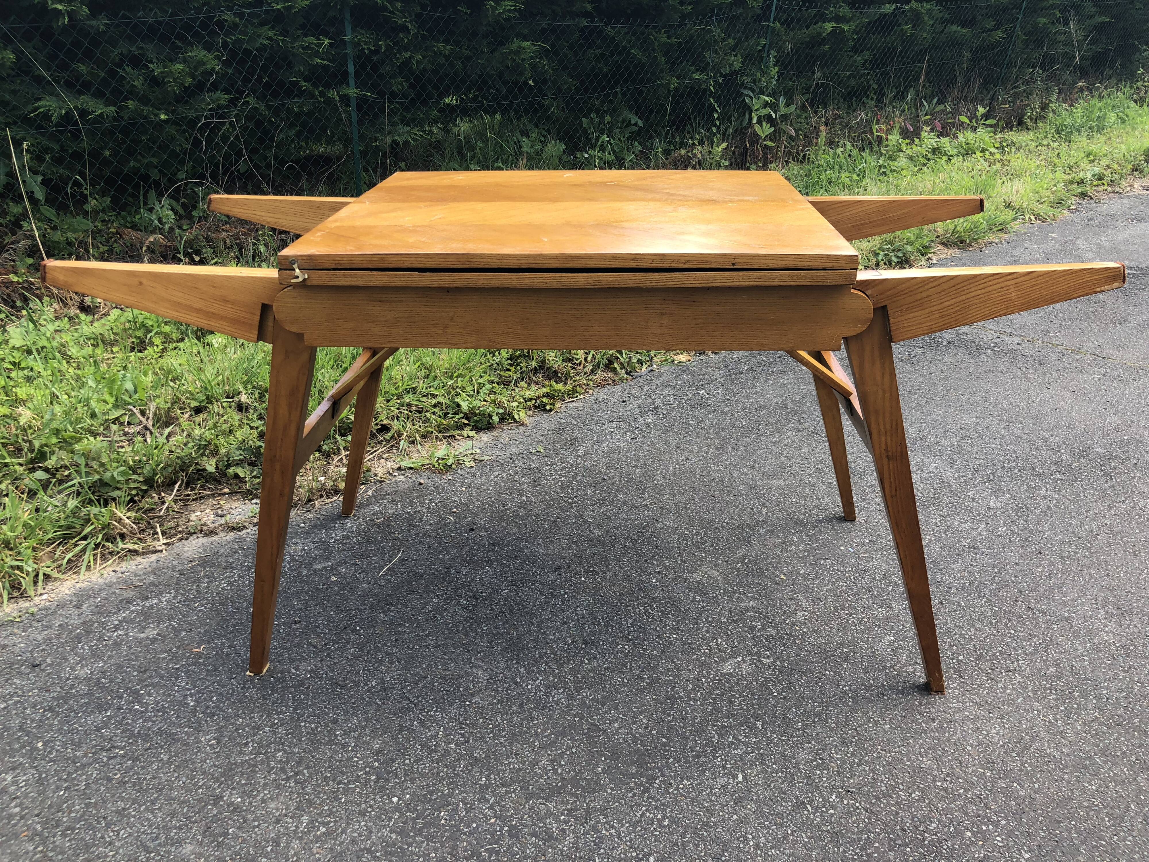Table convertible coffee table dining table design 1950
