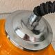 Vintage orange opaline pendant light