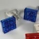 3 x 1960s 1970s Coat Hooks, Wall-Mounted Coat Rack, Metal/Plastic