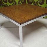 1970s vintage chrome coffee table.