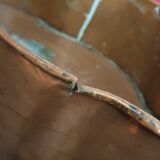 Cache pot en cuivre