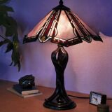 Tiffany style lamp, stained glass, art nouveau