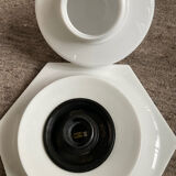 Vintage octagonal wall lamp from the 70s