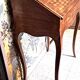 Small 19th century Napoleon III style secretary with folding top and marquetry