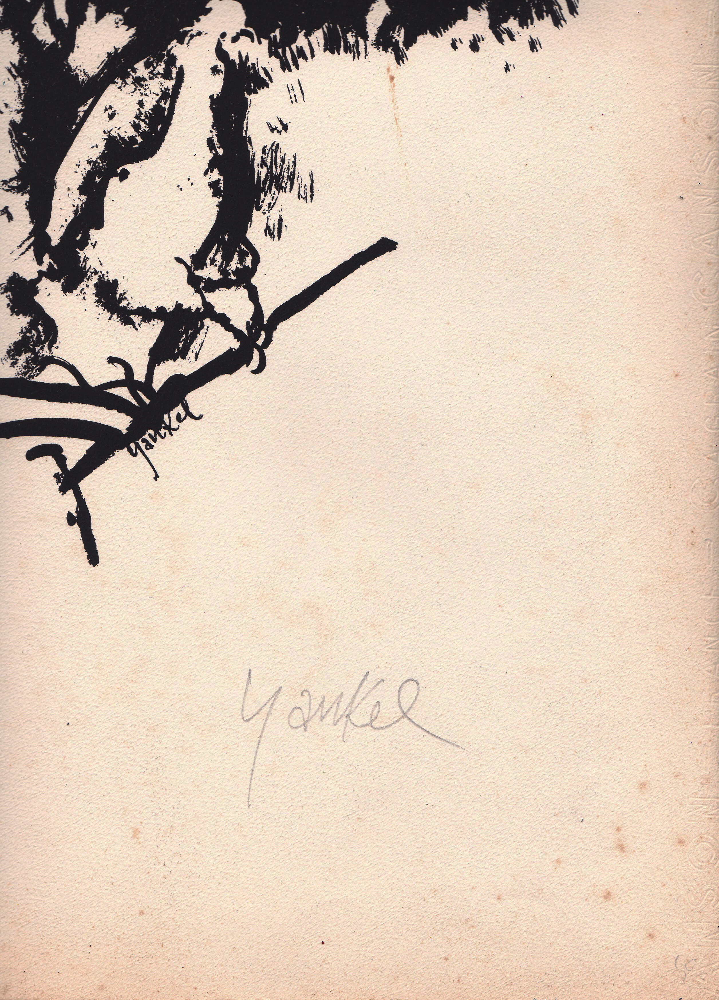 Signed and numbered lithograph by Yankel