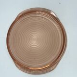 Pink glass platter