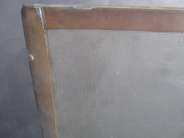 Antique gold metal firewall