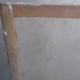 Antique gold metal firewall