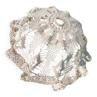 Lustre/abat jour dentelle rétro