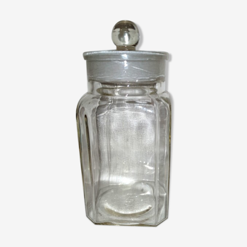 Old glass candy jar