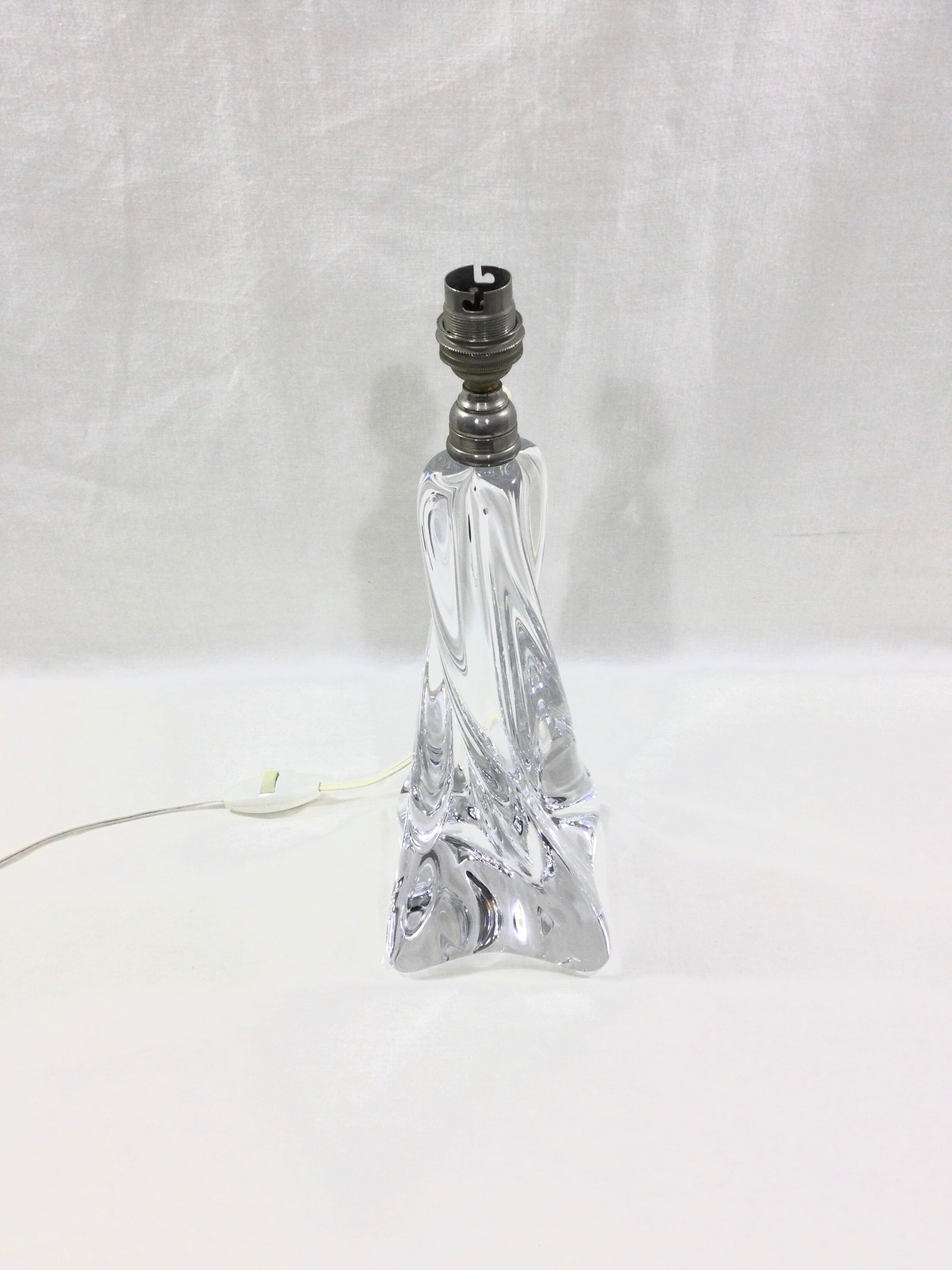 Pied de lampe en cristal Baccarat