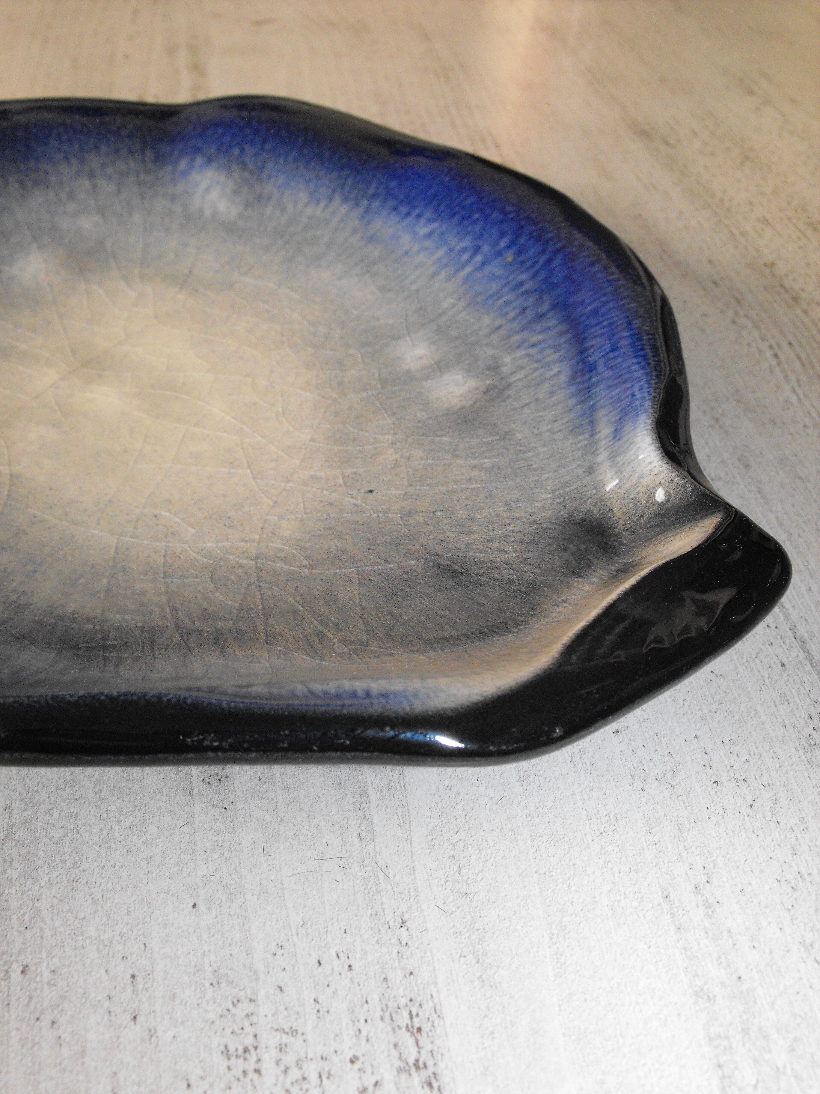 Plate ceramic shell 50 by Pol Chambost