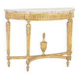 Console in gilded wood and Aleppo breccia marble. Circa 1780.