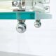 Large suspended chandelier, glass ceiling light, Italy 1970s.