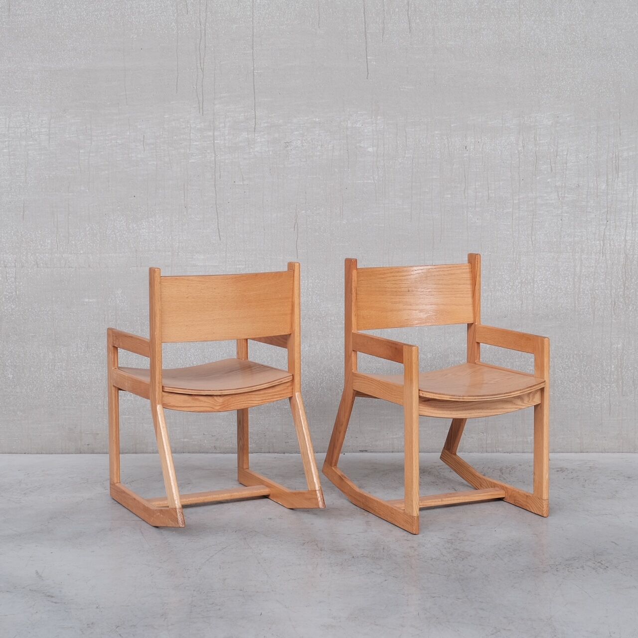 Pair of modernist mid-century rocking chairs