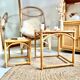 Tables gigognes bambou rotin osier - 1950/60