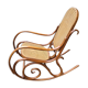 Rocking chair rattan and bentwood Vintage tuna