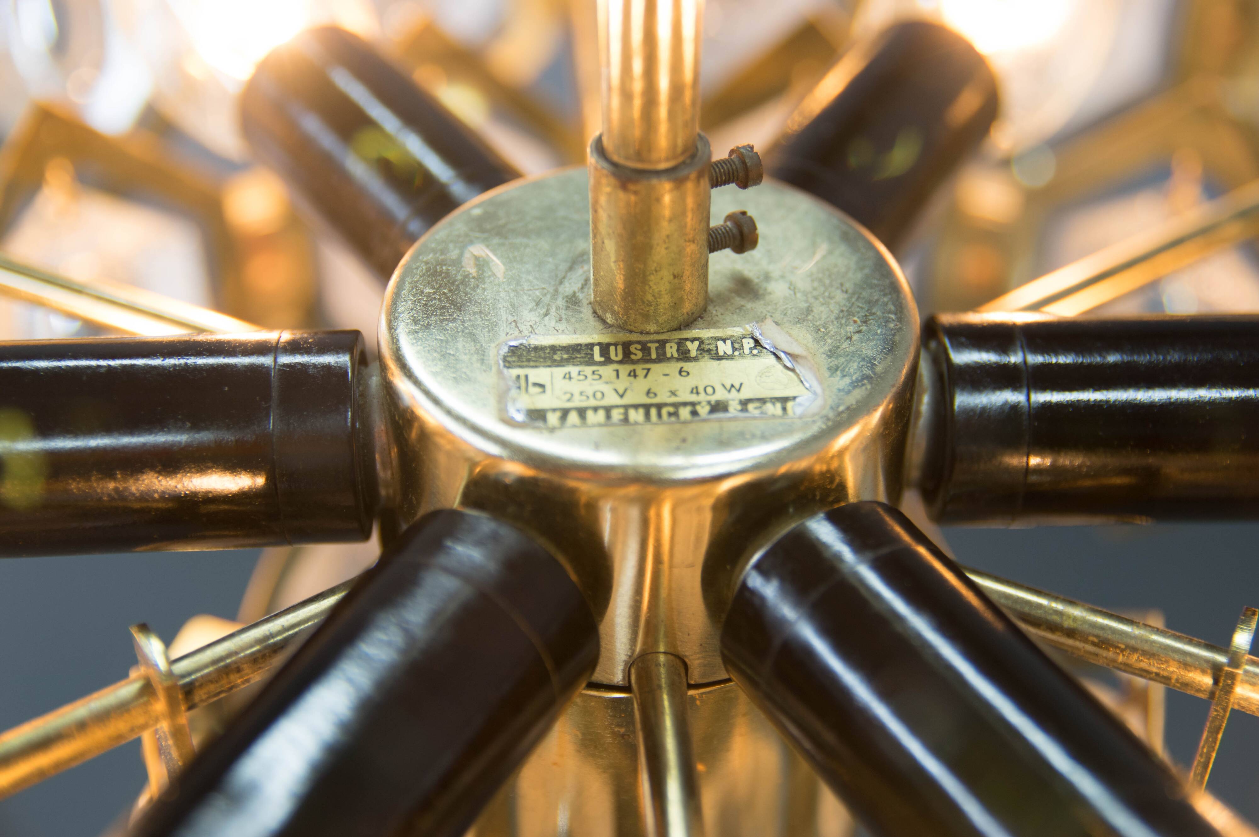 Midcentury Chandelier Designed by Bejvl for Kamenicky Senov, 1960s