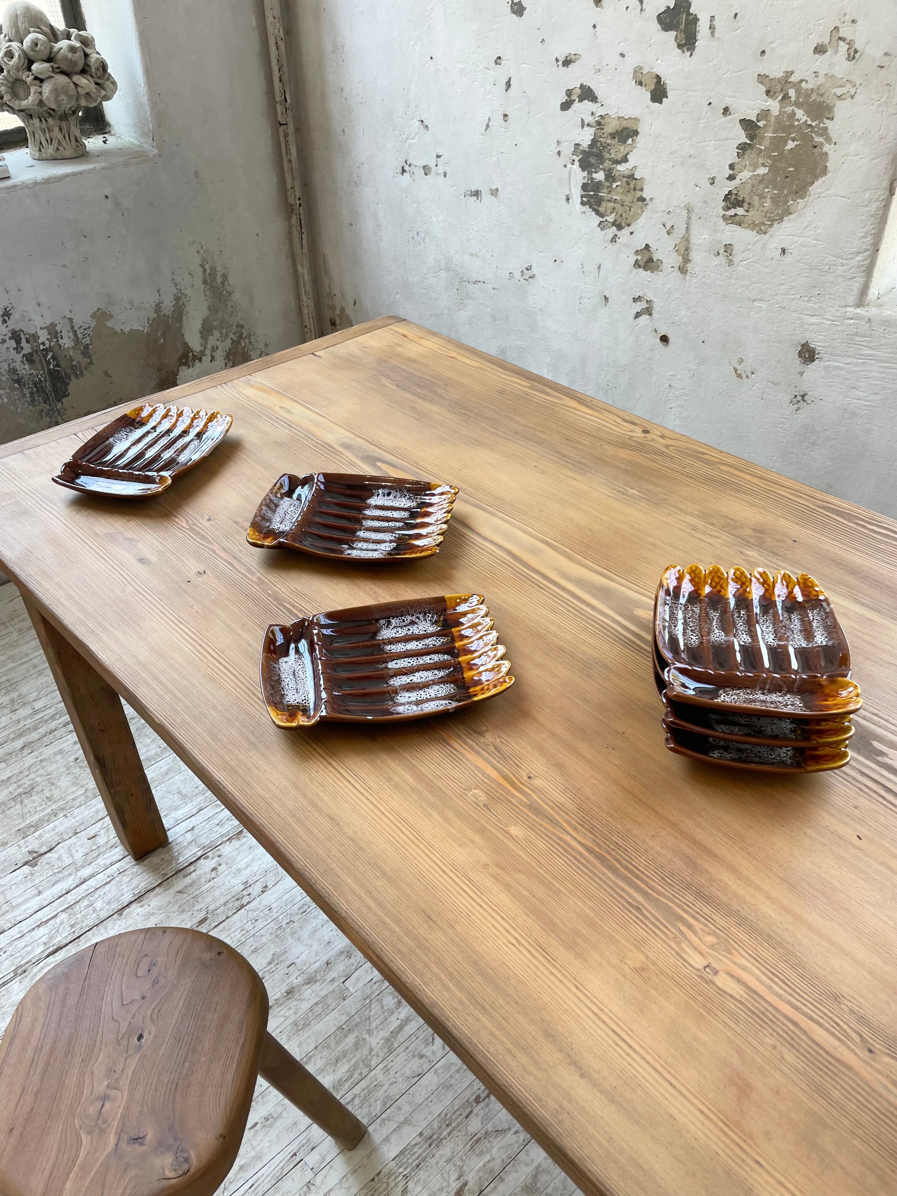 Asparagus plates slurry