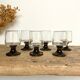 6 vintage liqueur glasses