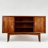 Mi-high teak sideboard, Jens Ærthøj Jensen & Tage Molholm, Denmark, 1960