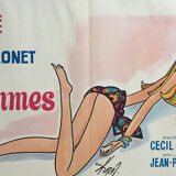 Cinema poster "Les Femmes" Brigitte Bardot 36x55cm 1969