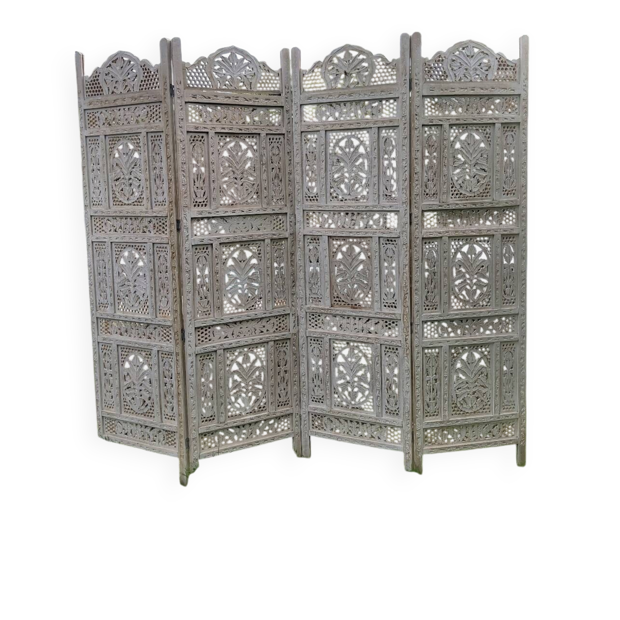 Carved wooden screen