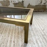 Table basse en laiton années 60