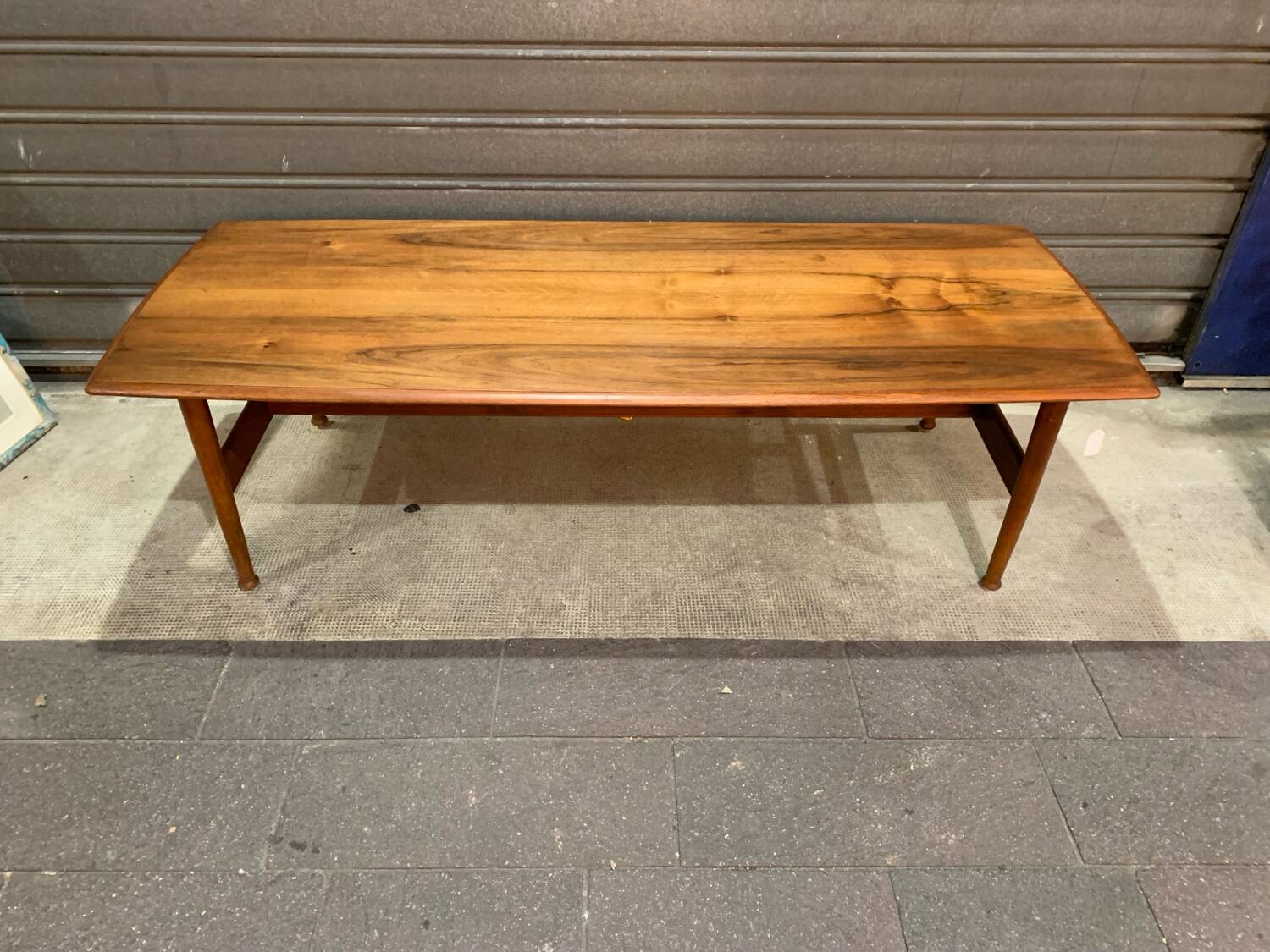 Large Scandinavian teak coffee table