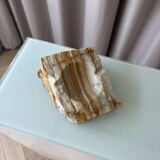 Banded onyx ashtray