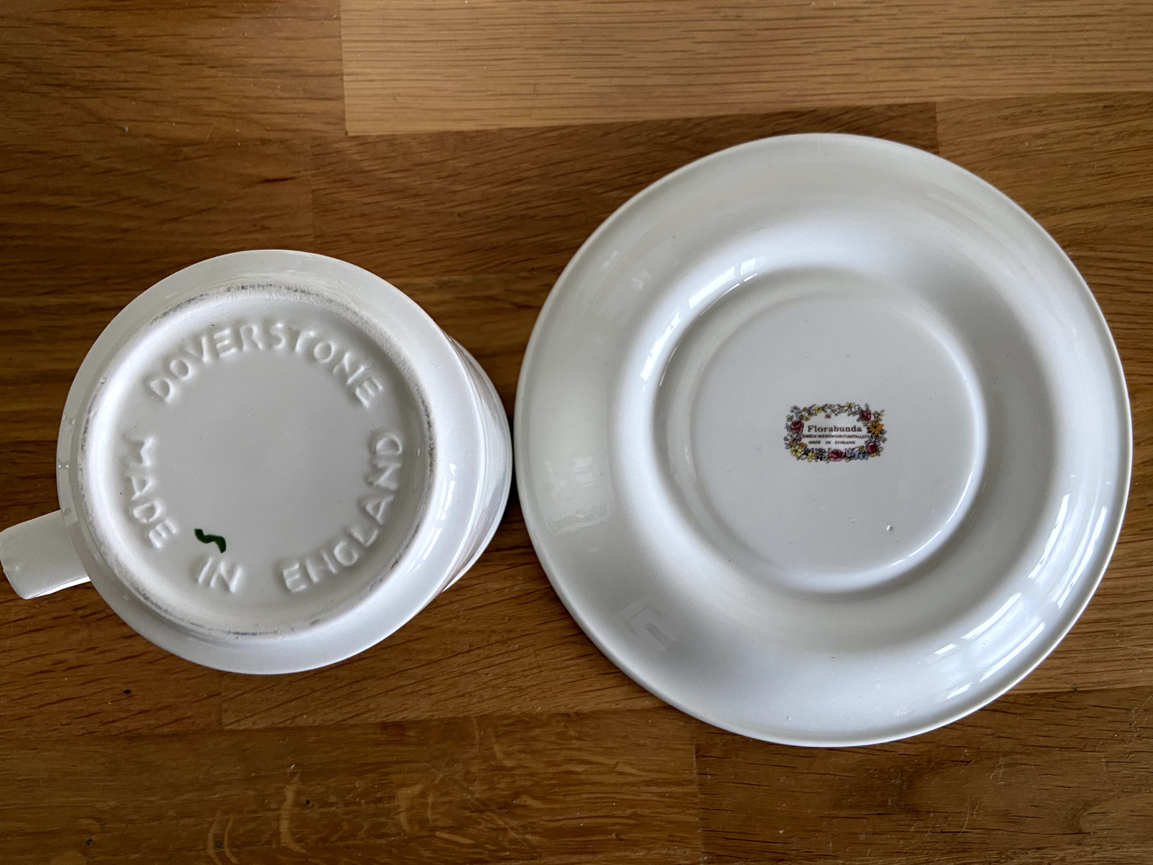 English porcelain tea service